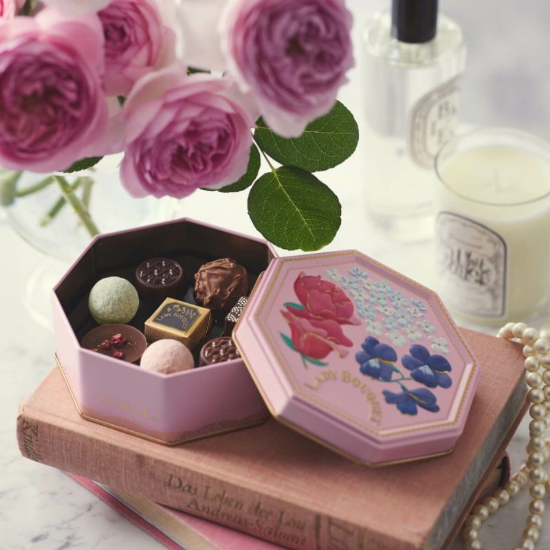 🌹【Morozoff 花束巧克力禮盒】Coffret Fleur 日本浪漫系野玫瑰造型巧克力|情人節必收花系甜點