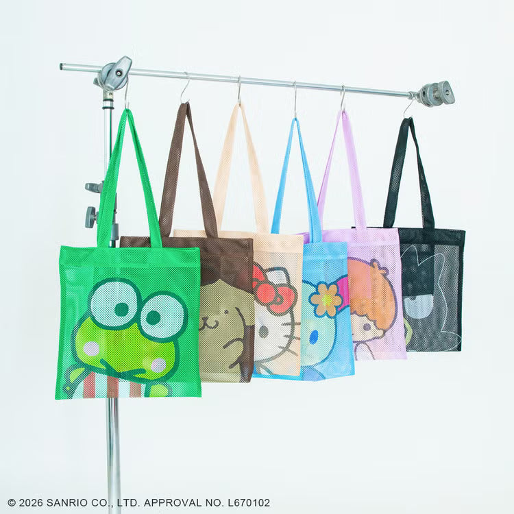 👜 CoWRAP × Sanrio 聯名網眼托特包|雙面設計・夏日必備時尚單品