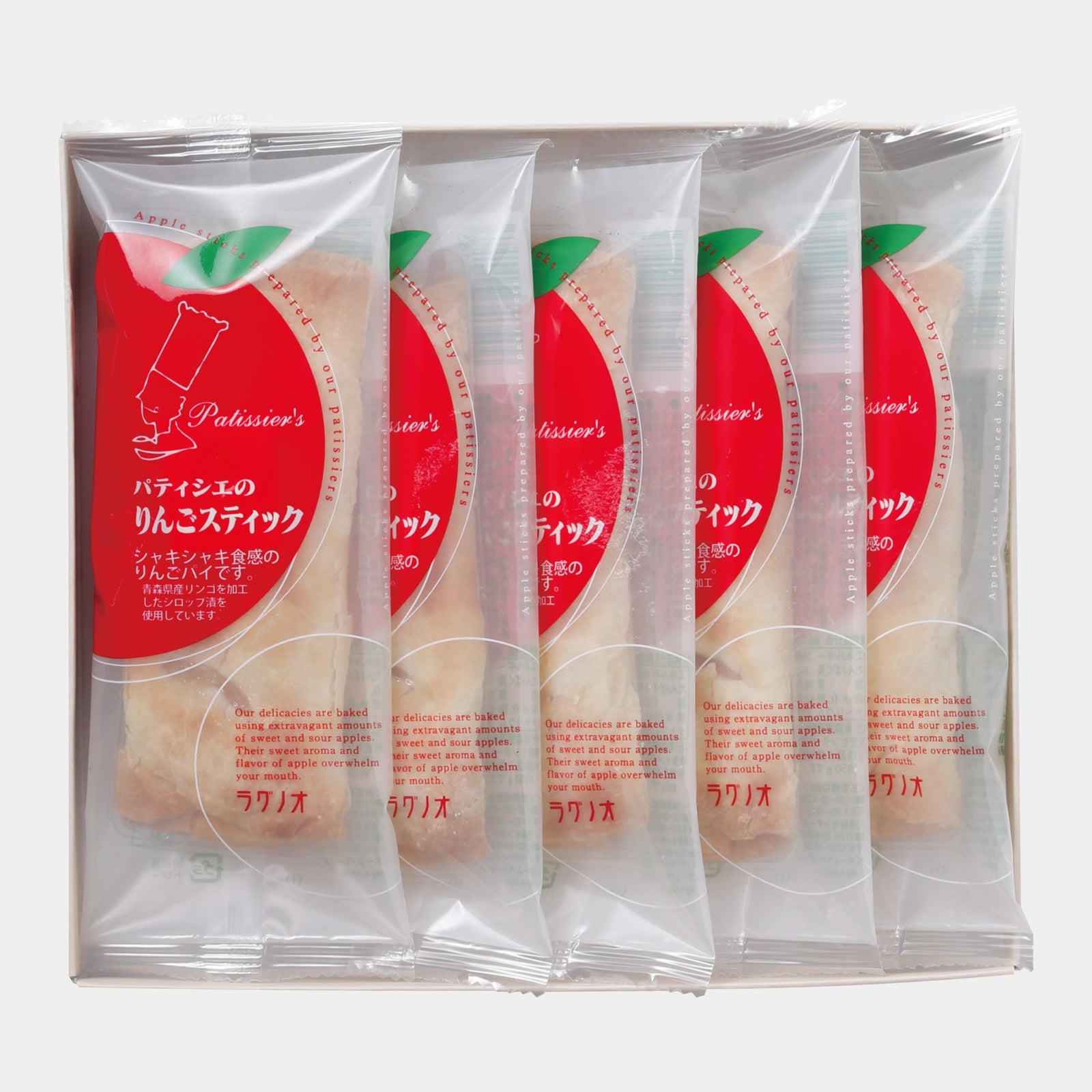 青森限定 パティシエのりんごスティック|青森縣產蘋果職人烘焙蘋果派(5本入)
