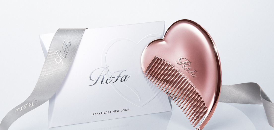 ReFa HEART NEW LOOK 愛心造型梳|2026新品鏡面塗層減少摩擦靜電