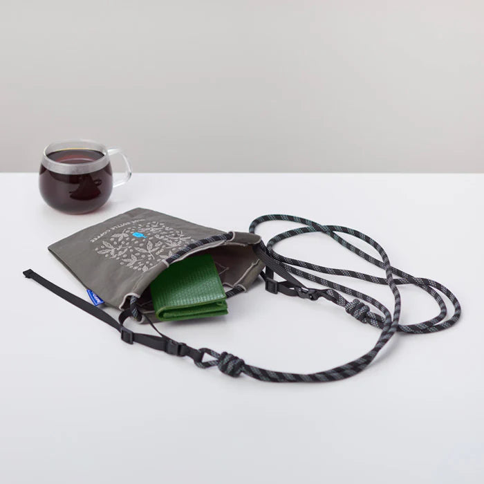 Blue bottle x ball&chain 刺繡環保迷你包 - Coffee Leaves(名古屋榮咖啡店開幕紀念款)