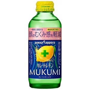 Pokka Sapporo キレートレモンMUKUMI 155ml- 高濃度維他命C飲品,緩解臉部浮腫