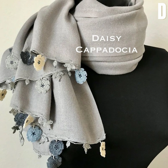 日本職人手作🌸【花開在肩上的溫柔】刺繡花朵羊絨披肩|土耳其Oya手工鉤花×高質感Pashmina|冬季仙女必備單品💐