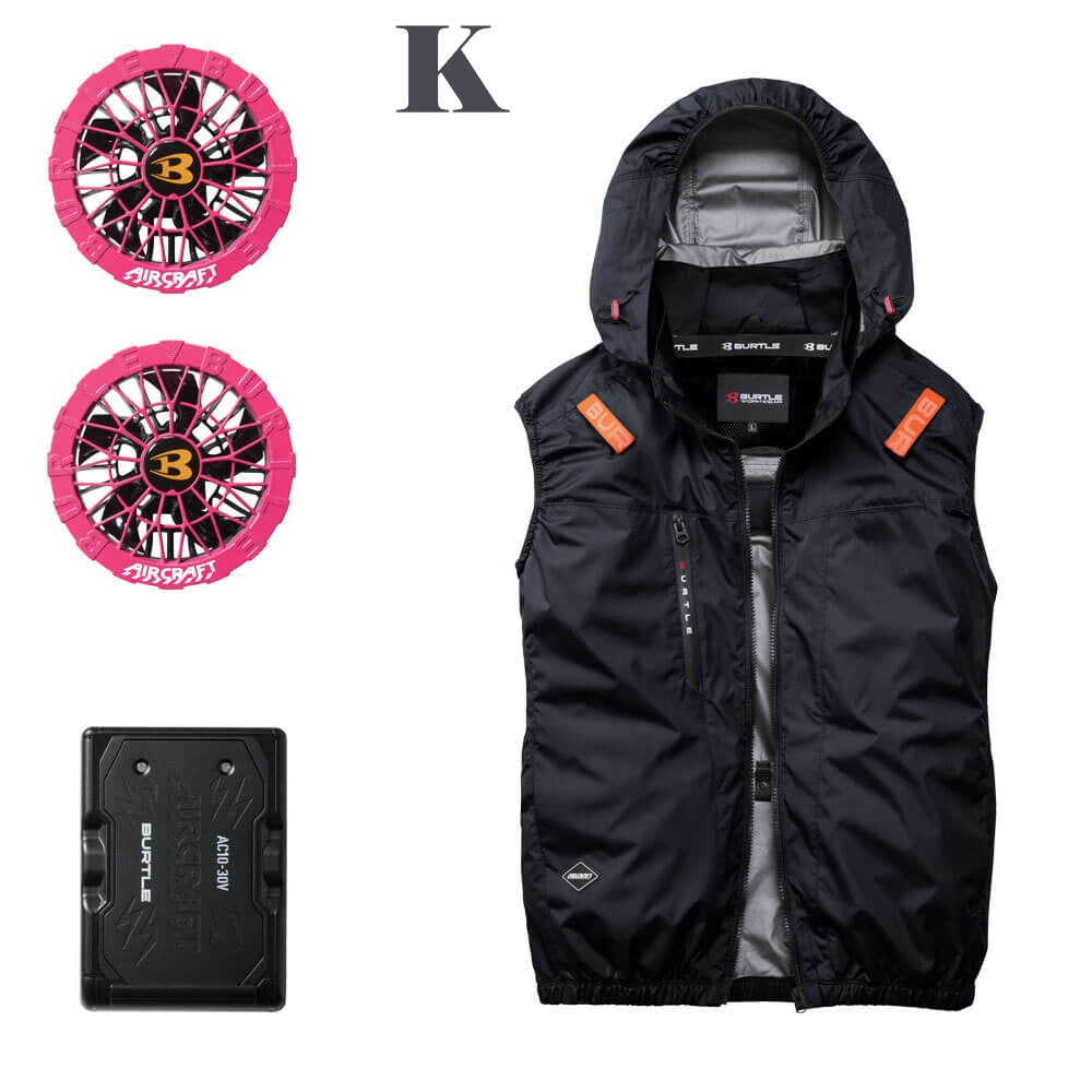 【2026最新款】BURTLE AC2094 空調服背心套組|新型30V電池+7色風扇 UVカット遮熱-8℃ 日本直送台灣