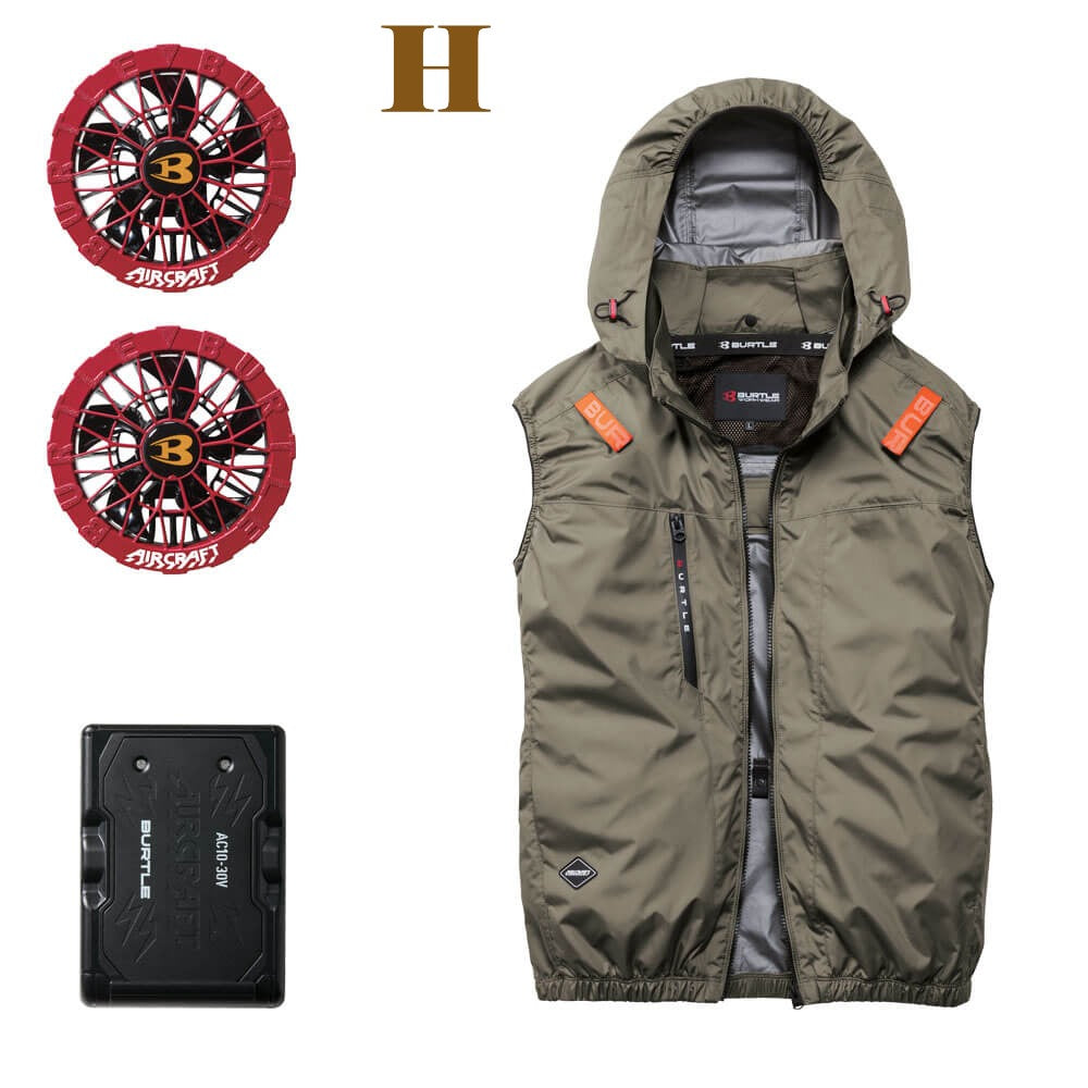 【2026最新款】BURTLE AC2094 空調服背心套組|新型30V電池+7色風扇 UVカット遮熱-8℃ 日本直送台灣