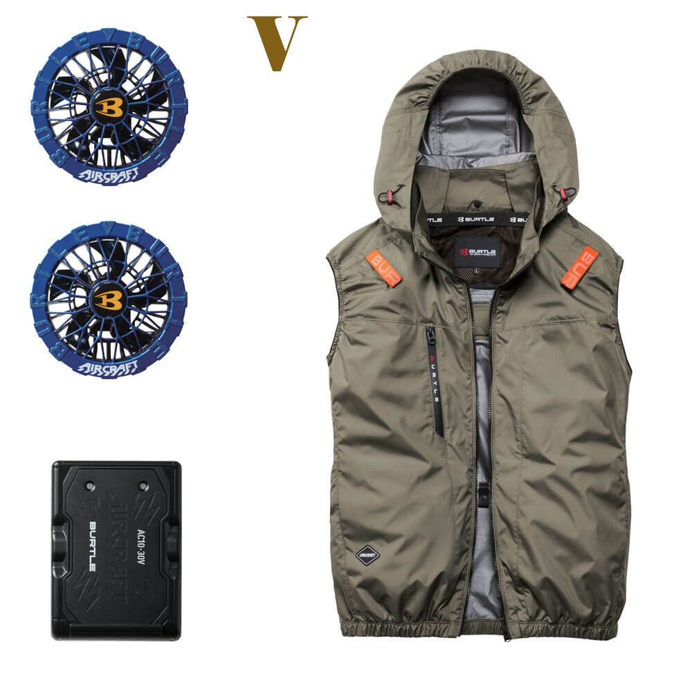 【2026最新款】BURTLE AC2094 空調服背心套組|新型30V電池+7色風扇 UVカット遮熱-8℃ 日本直送台灣