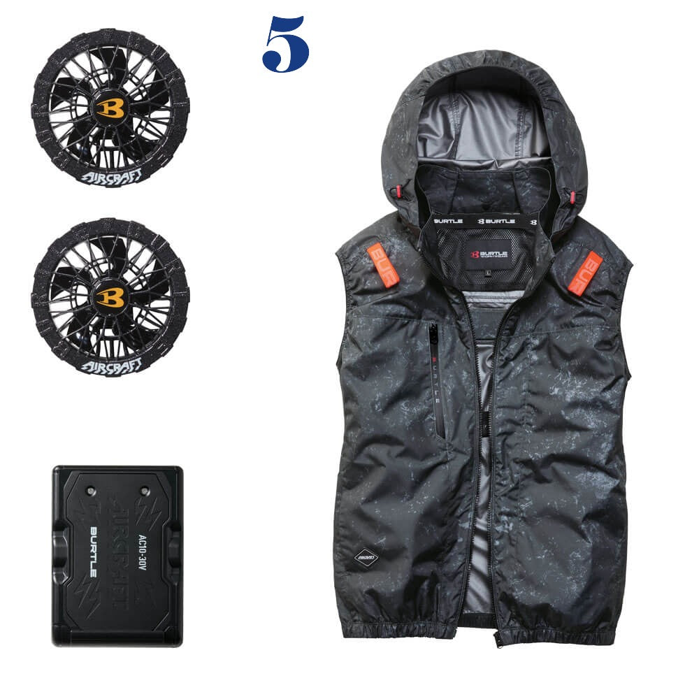【2026最新款】BURTLE AC2094 空調服背心套組|新型30V電池+7色風扇 UVカット遮熱-8℃ 日本直送台灣