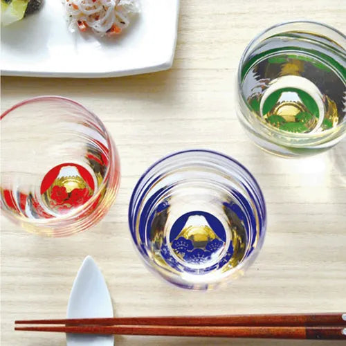 日本製富士見松竹梅杯三種套組