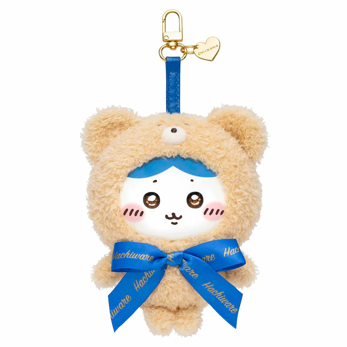 日本正版 Chiikawa 吉伊卡哇 Kiramekko Teddy Bear 絨毛吊飾|小八・兔兔・小桃・烏薩奇|熊熊裝可愛鑰匙圈