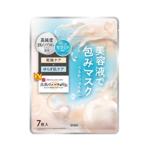 【滑順本舖 豆乳保濕修護面膜】高純度豆乳異黃酮 × 7 分鐘深層修護|保濕提亮|日本製 | 無香料無色素 | 敏感肌適用