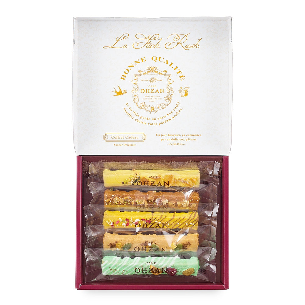 【秋季限定】CAFE OHZAN 法式冰霜棒型脆餅 5入/10入禮盒|蜜芋・蒙布朗・焦糖楓糖・麝香葡萄乳酪風味|日本高級手工甜點