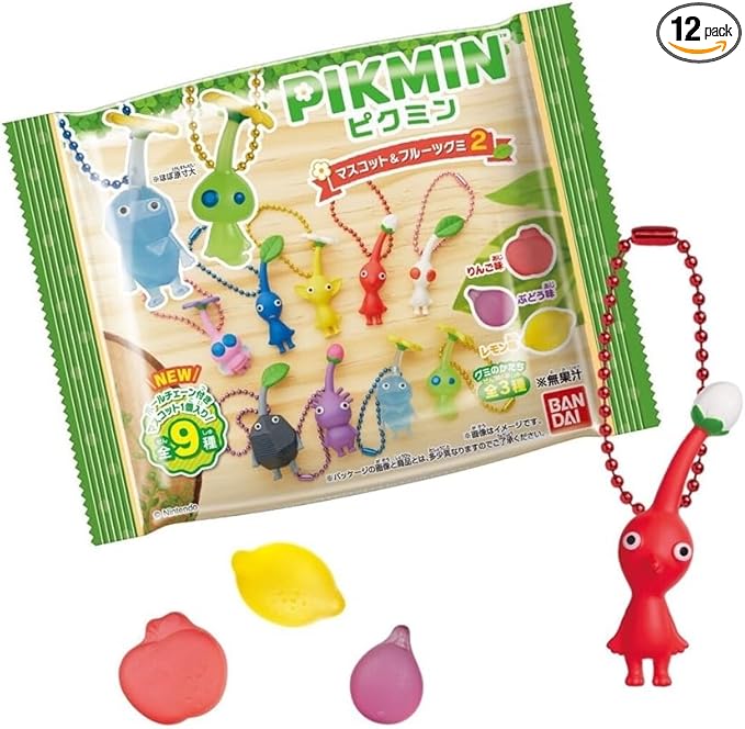 【日本熱銷】BANDAI 皮克敏公仔水果軟糖第2彈|12入BOX|收藏+零食一次滿足