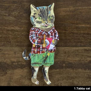 🕰️【Nathalie Lete 造型掛鐘】插畫變成時間的樣子 法國藝術家插畫 × 無秒針靜音設計|牆上小型美術館