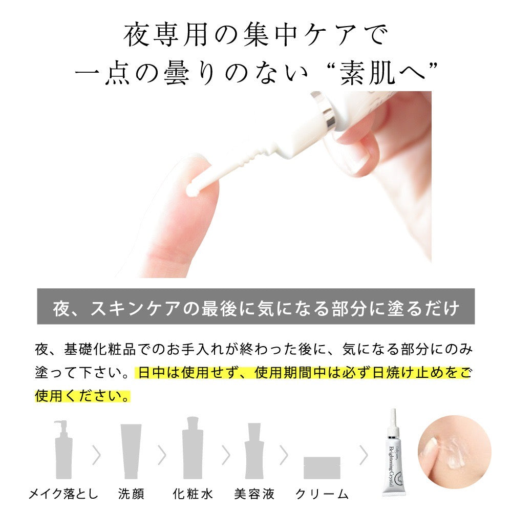 日本東京銀座皮膚科診所專用Cellpure肌膚修正乳橡皮檫Brightening Crystal 煥白霜12g