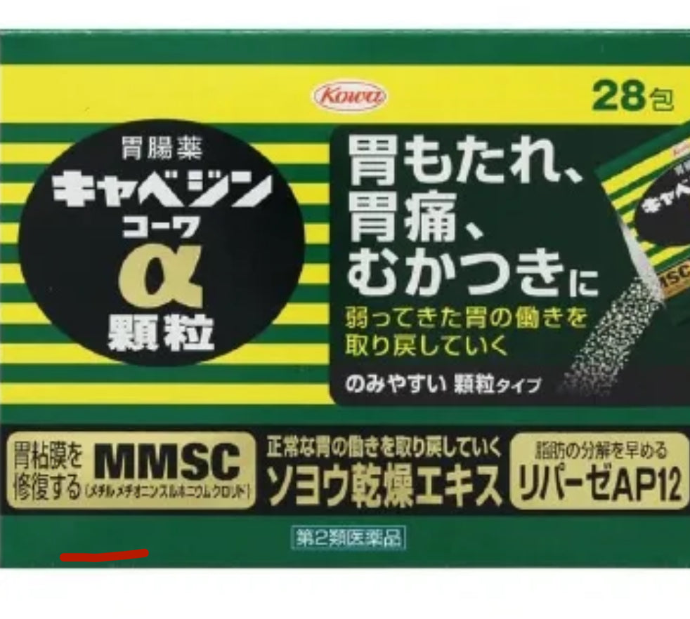 興和製藥 Cabagin Kowa α顆粒 胃腸藥 28包