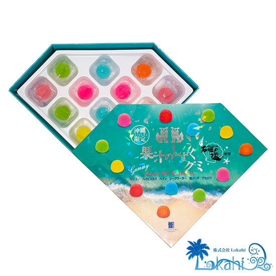 沖繩限定 果汁之滴軟糖|石垣鹽水果軟糖 13入|芒果・鳳梨・シークワーサー 日本伴手禮