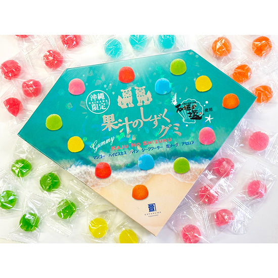 沖繩限定 果汁之滴軟糖|石垣鹽水果軟糖 13入|芒果・鳳梨・シークワーサー 日本伴手禮