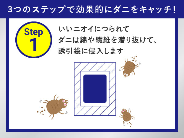 【日本製】Dani捕りLabo 塵蟎捕捉貼片 3片裝|持效3個月|不含化學藥劑|寵物嬰兒安心|超薄型防蟎片