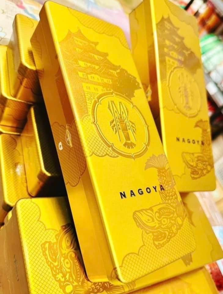 日本坂南總本舖限定黃金鐵盒蝦餅