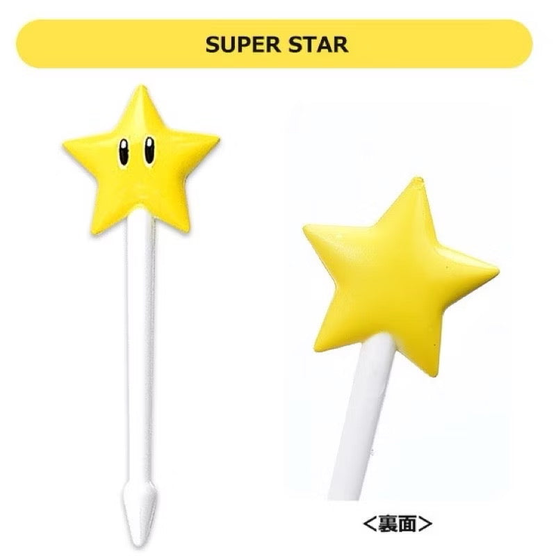 日本Super mario 超級瑪莉歐 任天堂便當叉 水果叉
