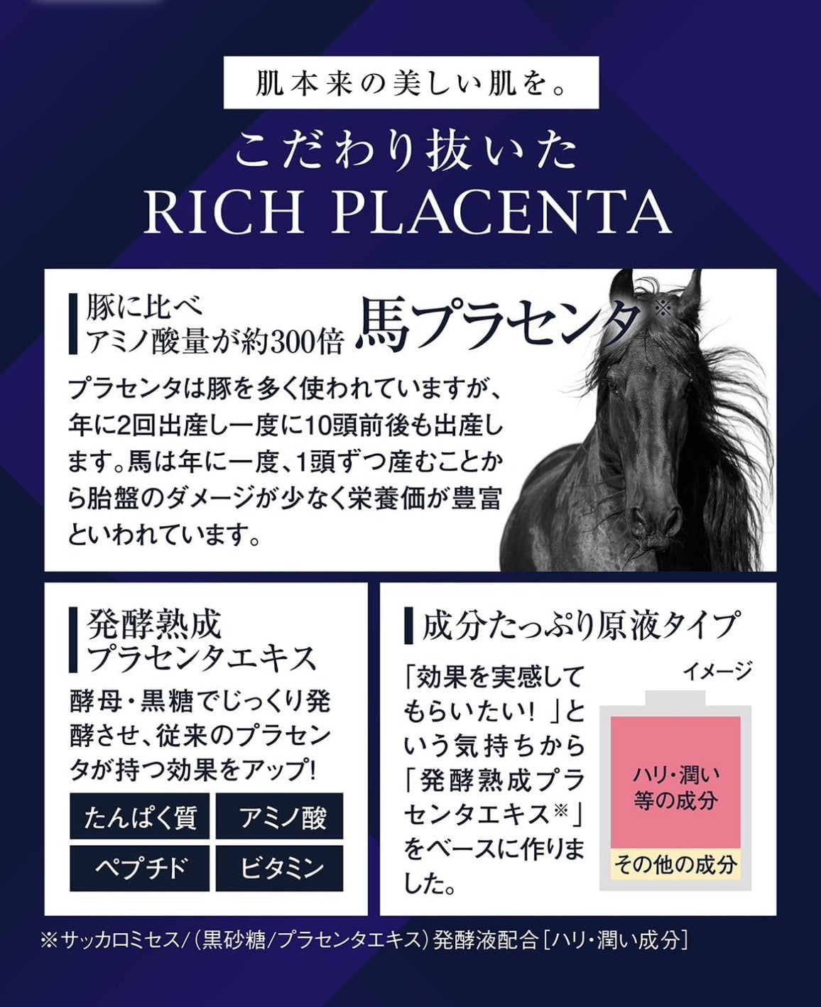 日本RICH PLACENTA 胎盤素精華液
