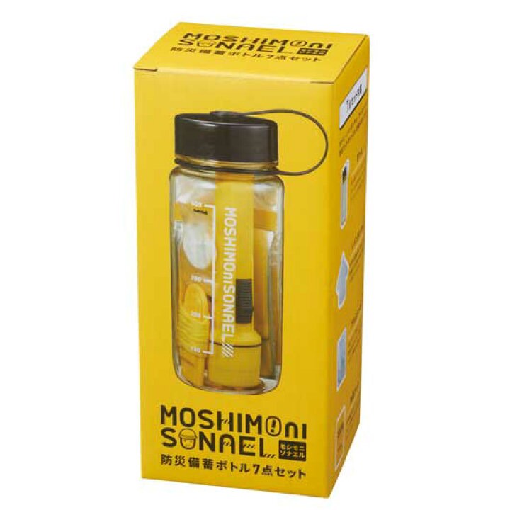 【日本防災必備】MOSHIMO防災備用瓶 7件組|輕巧迷你避難包|車用家庭緊急求生工具|LED燈×保暖毯×防災書|企業社區團購熱門