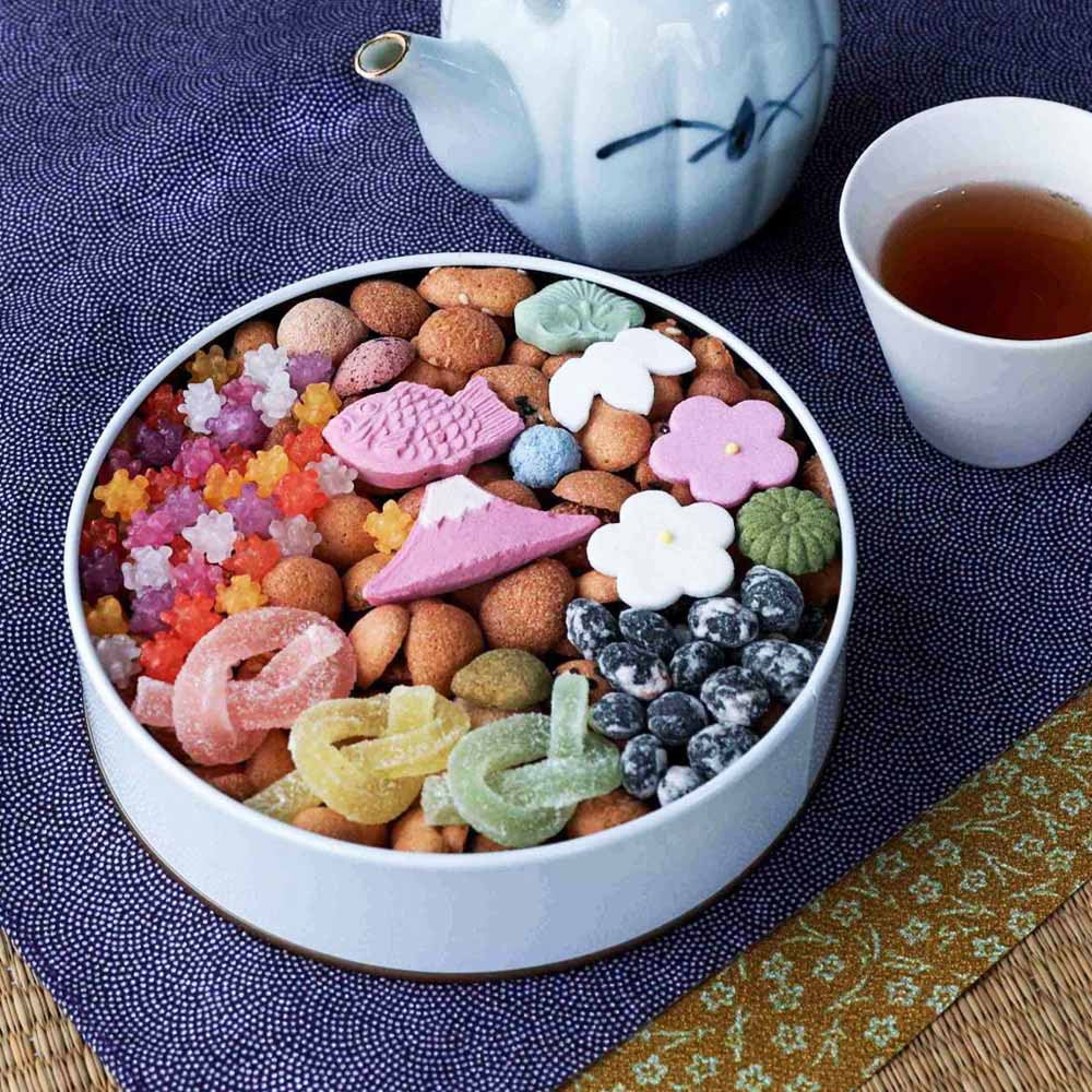 銀座菊迺舍富貴寄和菓子禮盒【月兔・金魚・言祝・感謝・青丸】日式點心 鐵盒包裝 手工伴手禮 日本直送