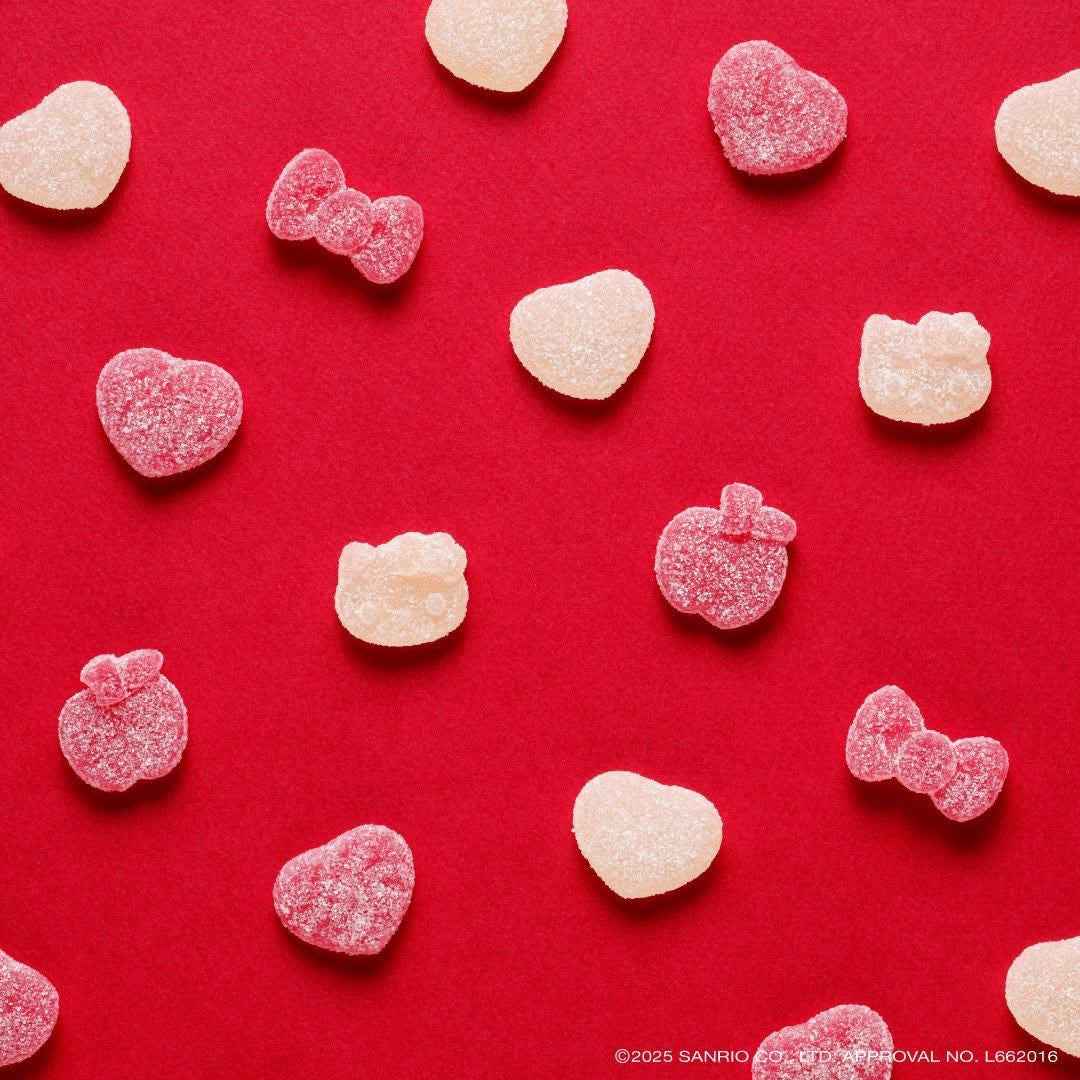 【限量】Hello Kitty × Pure純愛心軟糖|雙色蘋果口味|可愛凱蒂貓造型軟糖|日本直送零食