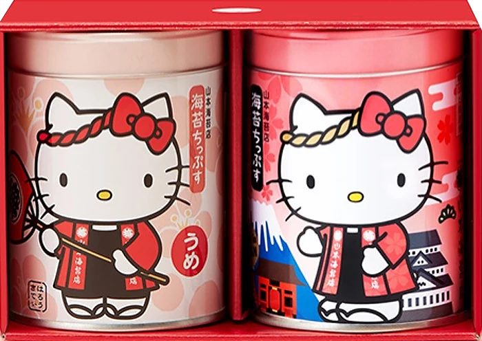 山本海苔店 × Hello Kitty 夾心海苔脆片|2缶禮盒組話題新品