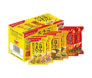 The うまみ 極上風味湯品組合 | 6入裝(3種口味×各2包) | 專為白飯設計的極致湯品,濃郁高湯 x 香料精華,簡單沖泡即享美味!