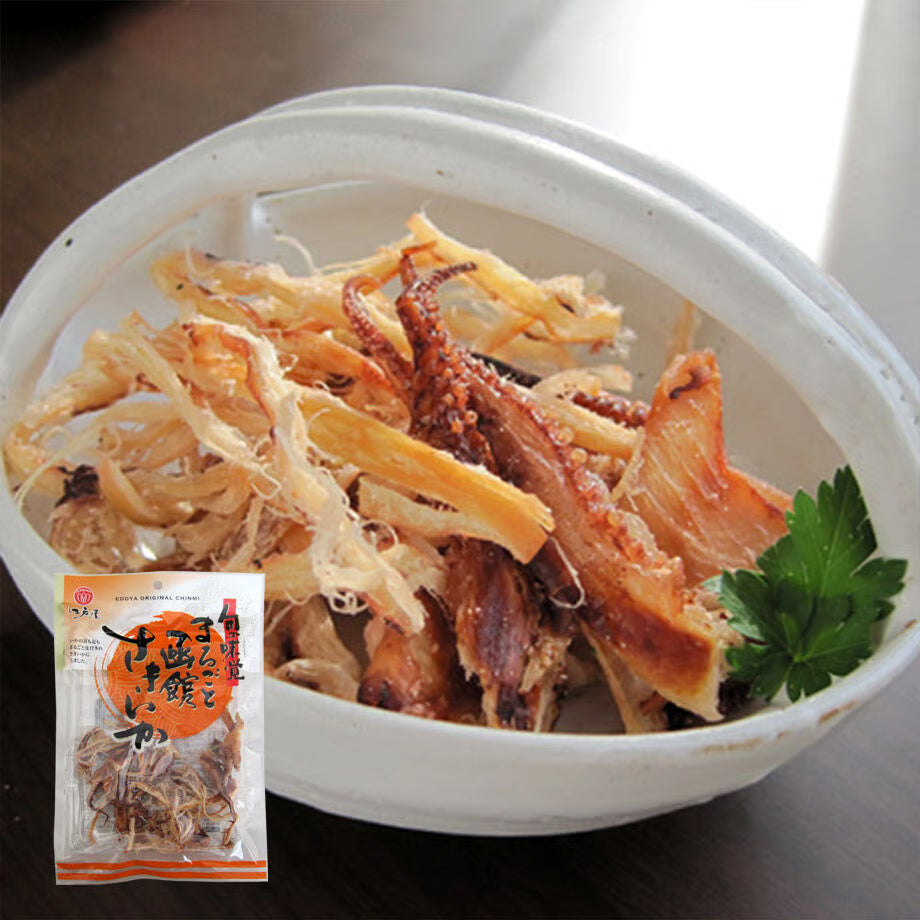 🦑【江戶屋】北海道函館整隻魷魚絲 40g 連皮、連耳、連腳都不放過!魷魚控必收的真・魷魚系零食