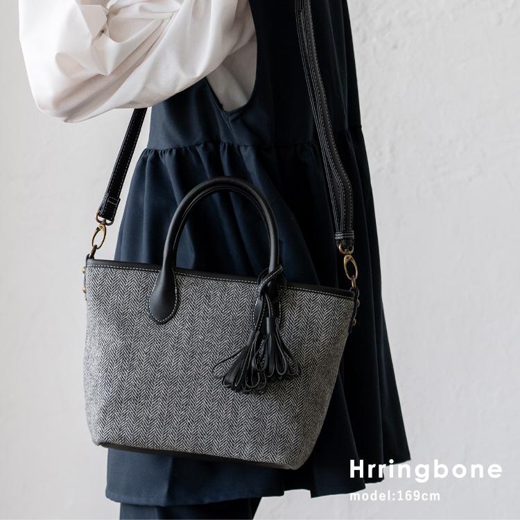 👜【2025秋冬新款】aroco 格紋2way手提包|小巧百搭托特包・附流蘇吊飾|日系溫柔質感登場✨
