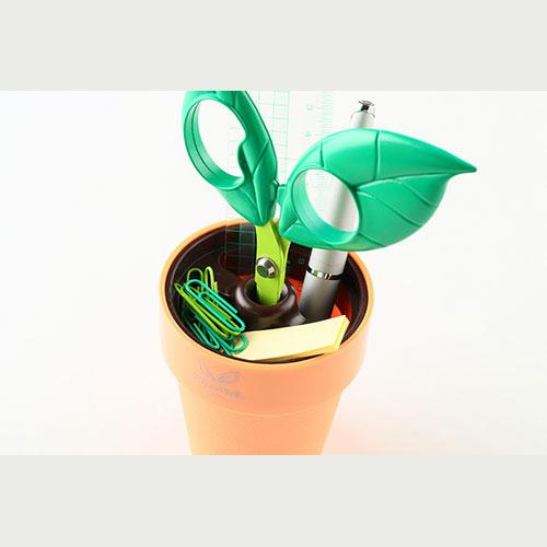 🔹 NIKKEN Cocone 盆栽造型剪刀(綠色)🔹 (岐阜縣關市製造 × 觀葉植物造型 × 創意多功能設計)