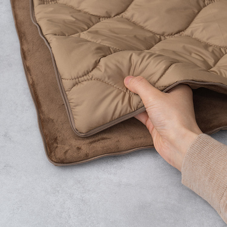 冬天神救援!2WAY可水洗USB加熱腳暖毯|暖腳神器+膝上小毯兩用設計|三段溫控・自動斷電安心又暖心