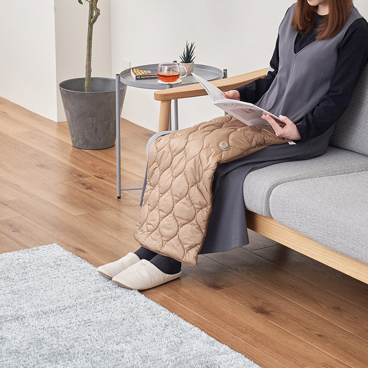 冬天神救援!2WAY可水洗USB加熱腳暖毯|暖腳神器+膝上小毯兩用設計|三段溫控・自動斷電安心又暖心