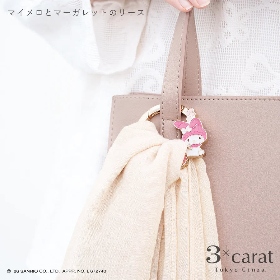 🌸【日本直送】3carat × 三麗鷗 花圈造型包包掛飾|大人のサンリオ・附禮品包裝(9款角色)