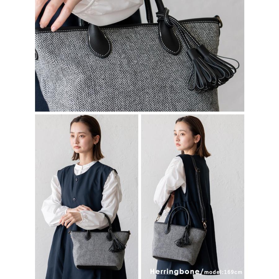 👜【2025秋冬新款】aroco 格紋2way手提包|小巧百搭托特包・附流蘇吊飾|日系溫柔質感登場✨