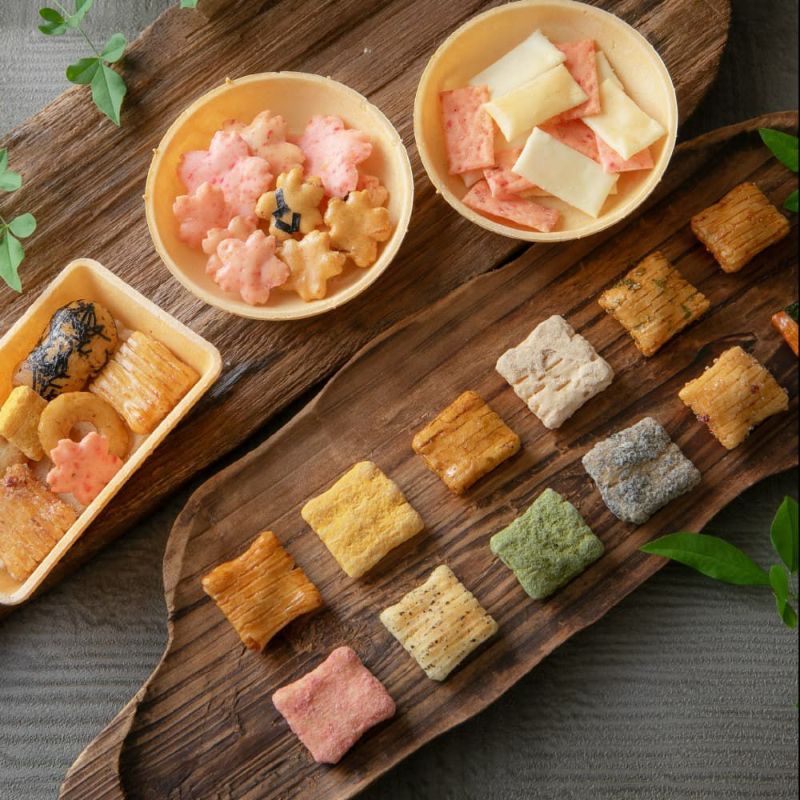 【京都名菓】宗禪 京西陣御菓子禮盒｜朱珍・暦あられ綴・京の桜あられ緞子・絣｜食用海老煎餅器裝｜日式高級和菓子伴手禮