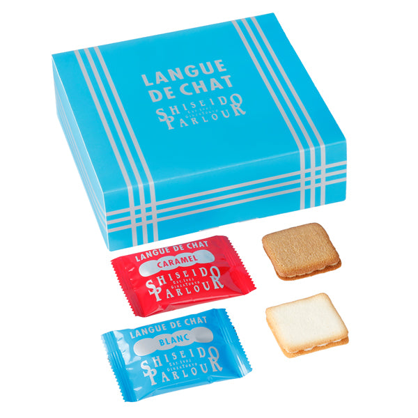 資生堂Parlour 官網限定法式薄餅夾心巧克力 Langue de Chat｜2種口味經典禮盒