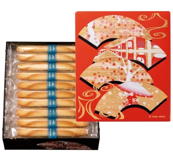 【日本伴手禮首選】YOKUMOKU シガール -Japanese Scenery-｜四季風情限定包裝｜經典奶油捲心酥禮盒