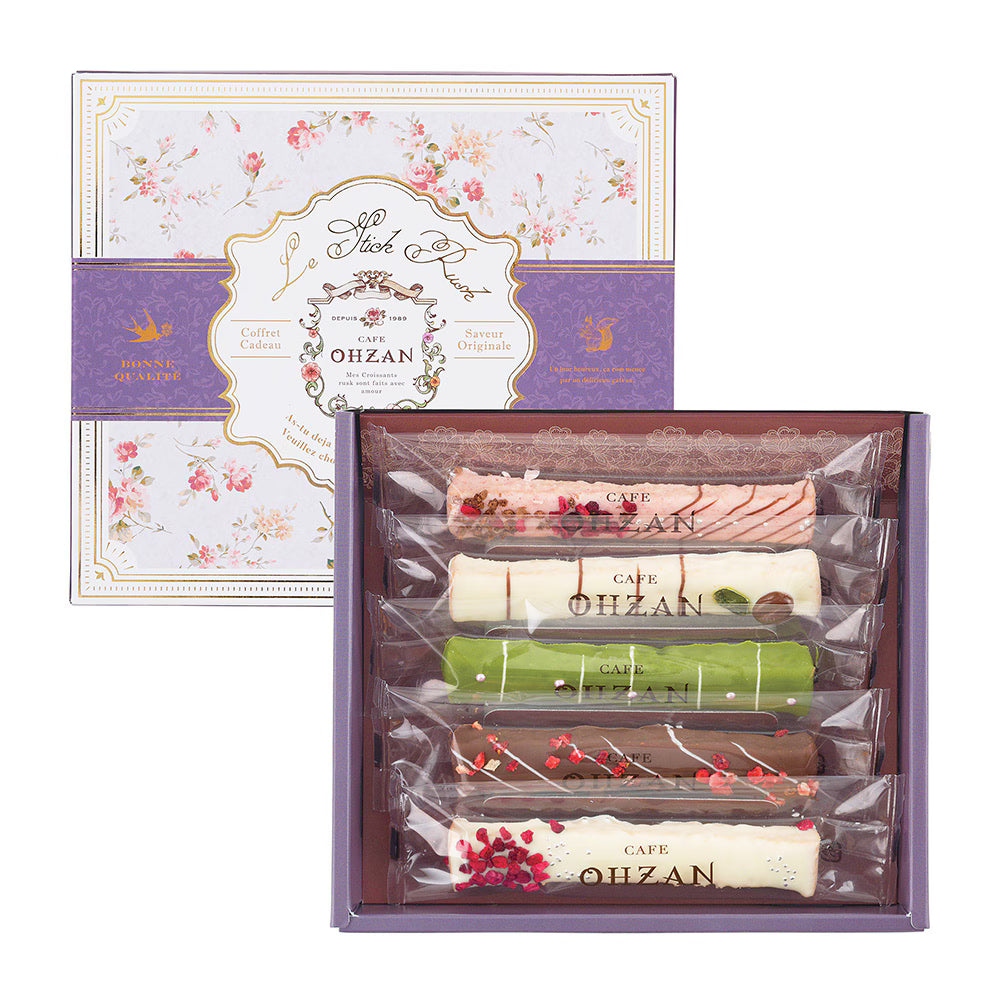 🍫【CAFE OHZAN】東京人氣巧克力棒棒法國麵包脆餅 奢華可可風｜5入／10入 禮盒任選