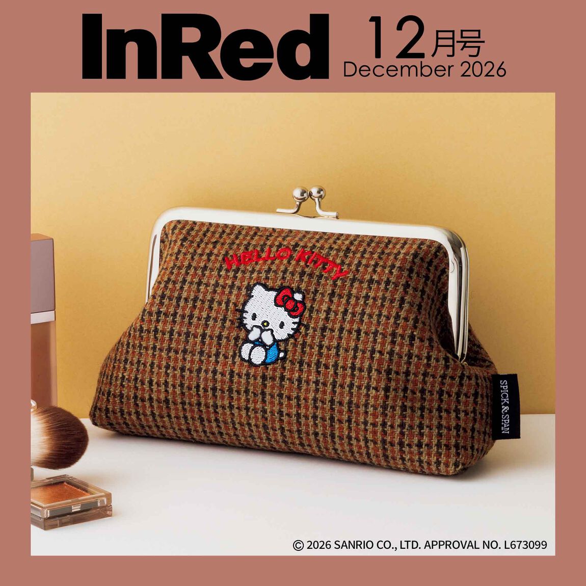 InRed 2026年12月號 附錄 Spick and Span Hello Kitty 口金包