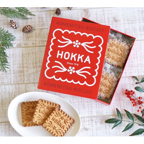 🌾【日本限定】hokka 米蜜餅乾禮盒 12枚入｜金澤傳統米飴 × 玄米甘酒 × 無蛋奶配方 健康自然派點心
