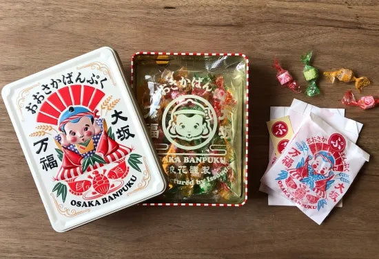 一創堂｜大坂万福かりんぽい 福助造型復古鐵盒糖果（3種口味）