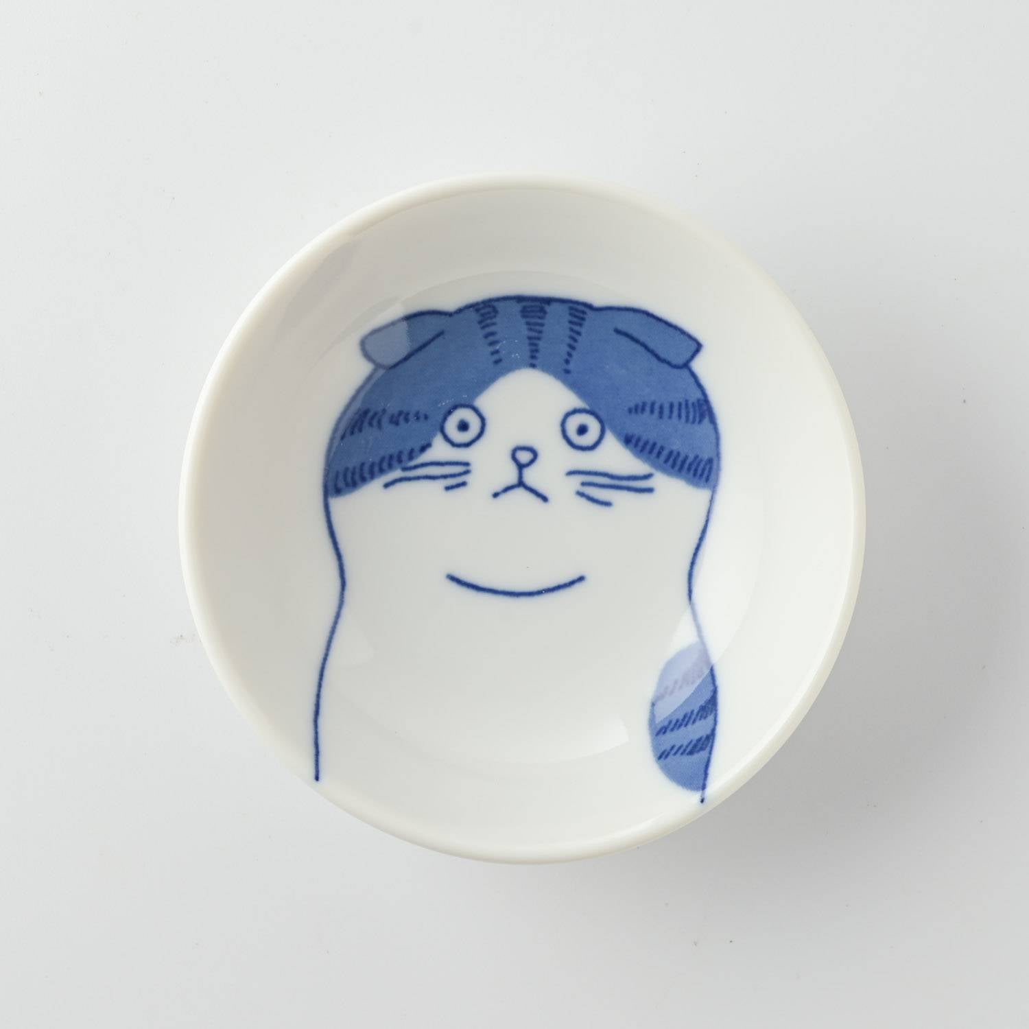 日本製SHICHITA貓小皿美濃燒