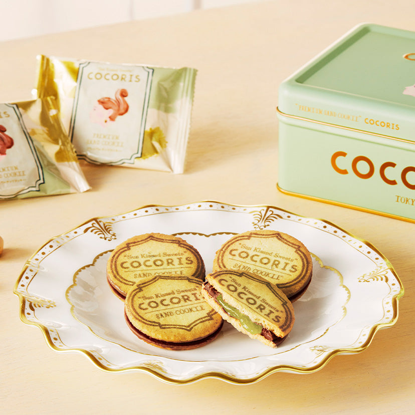 COCORIS Premium 開心果夾心餅乾 8入  東京人氣甜點｜濃郁開心果巧克力夾心餅乾