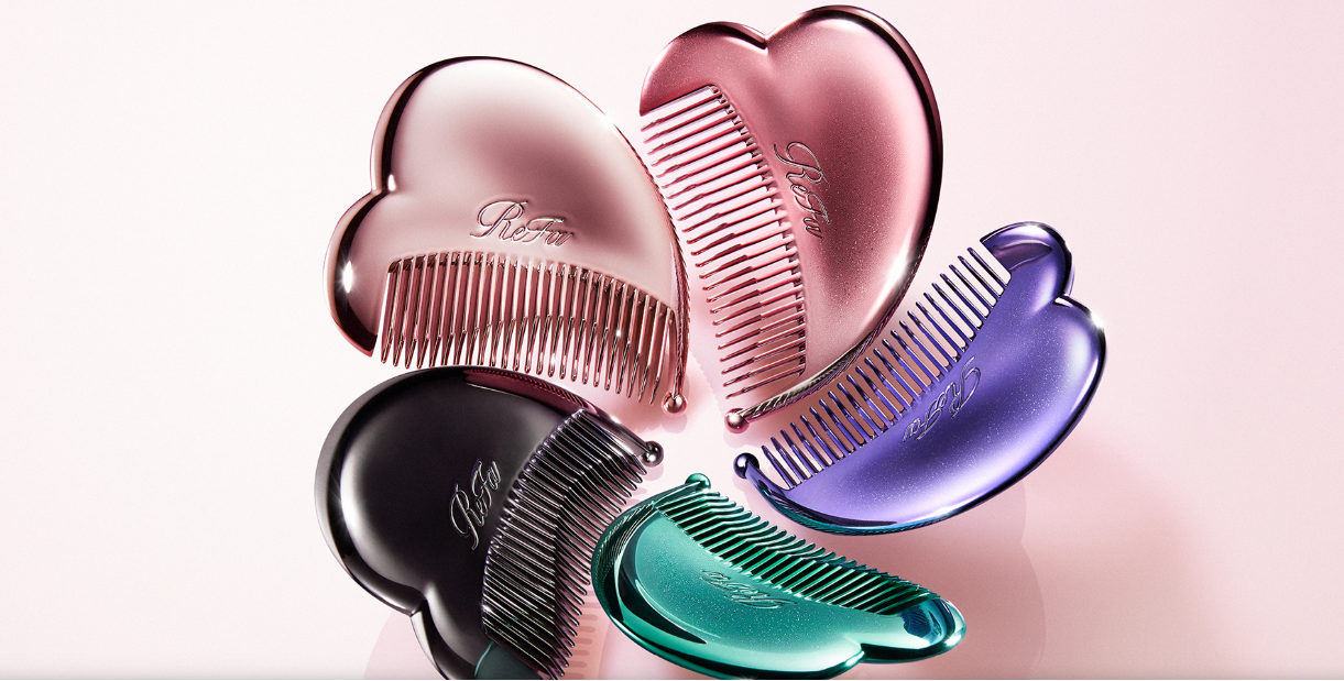 ReFa HEART NEW LOOK 愛心造型梳｜2026新品鏡面塗層減少摩擦靜電