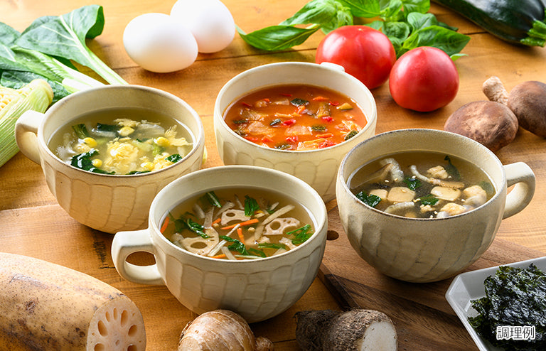 🍲【日本直送｜22種營養素材 × 4款美味湯品組】暖心暖胃健康湯｜忙碌日子的最佳救援餐