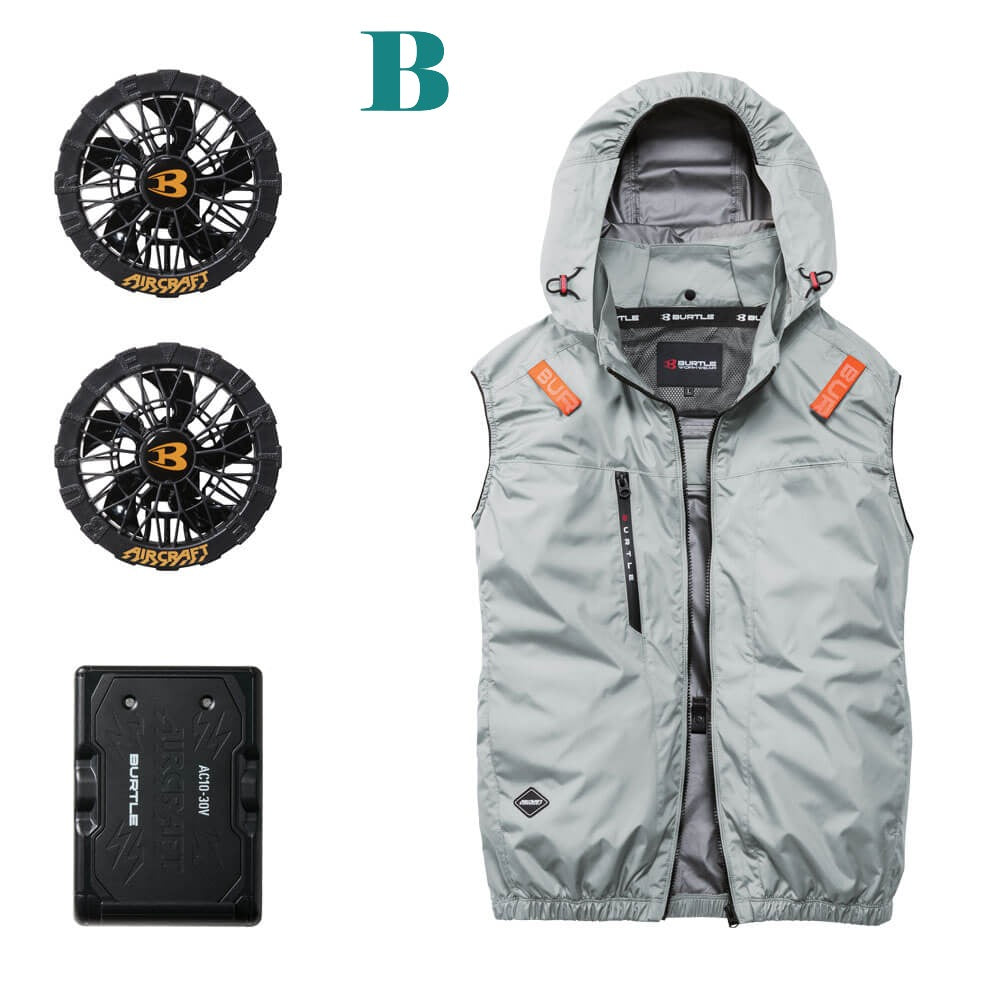 【2026最新款】BURTLE AC2094 空調服背心套組｜新型30V電池+7色風扇 UVカット遮熱-8℃ 日本直送台灣