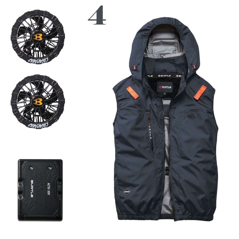 【2026最新款】BURTLE AC2094 空調服背心套組｜新型30V電池+7色風扇 UVカット遮熱-8℃ 日本直送台灣